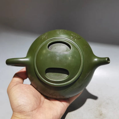Chinese Yixing Zisha Clay Teapot  Ox Cow lid stone ladle Pot Gu Jingzhou 380ml