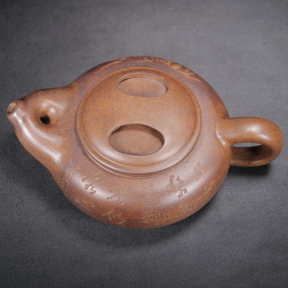 Chinese Yixing Zisha Clay Teapot  Ox bull cover Pot Fuji 400ml