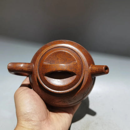 Chinese Yixing Zisha Clay Teapot  Ox bull lid Pot Gu Jingzhou 360ml
