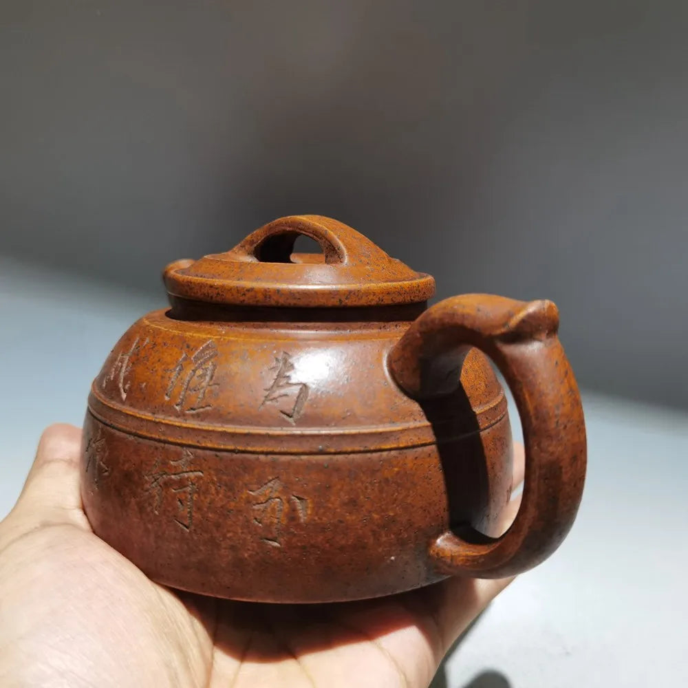 Chinese Yixing Zisha Clay Teapot  Ox bull lid Pot Gu Jingzhou 360ml
