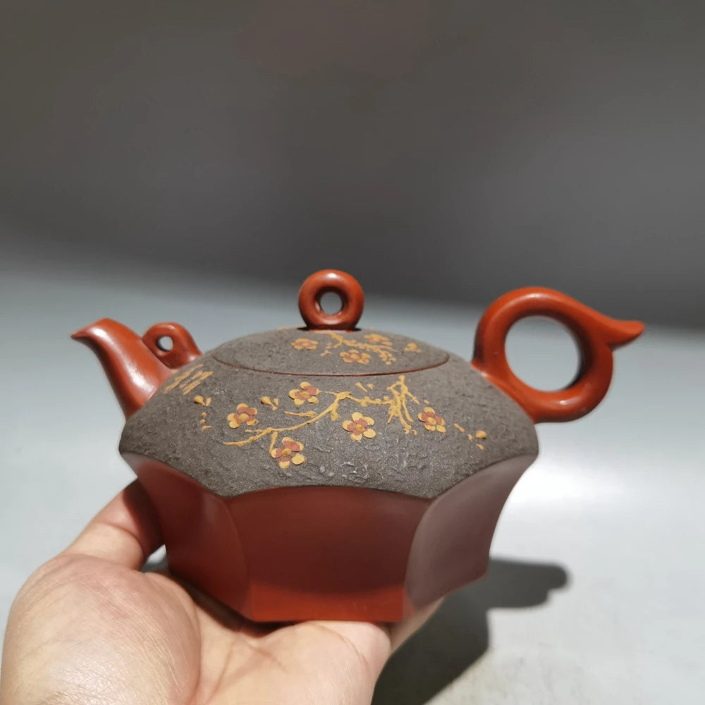 Chinese Yixing Zisha Clay Teapot  Phoenix Mouth Pot Gu Jingzhou 360ml