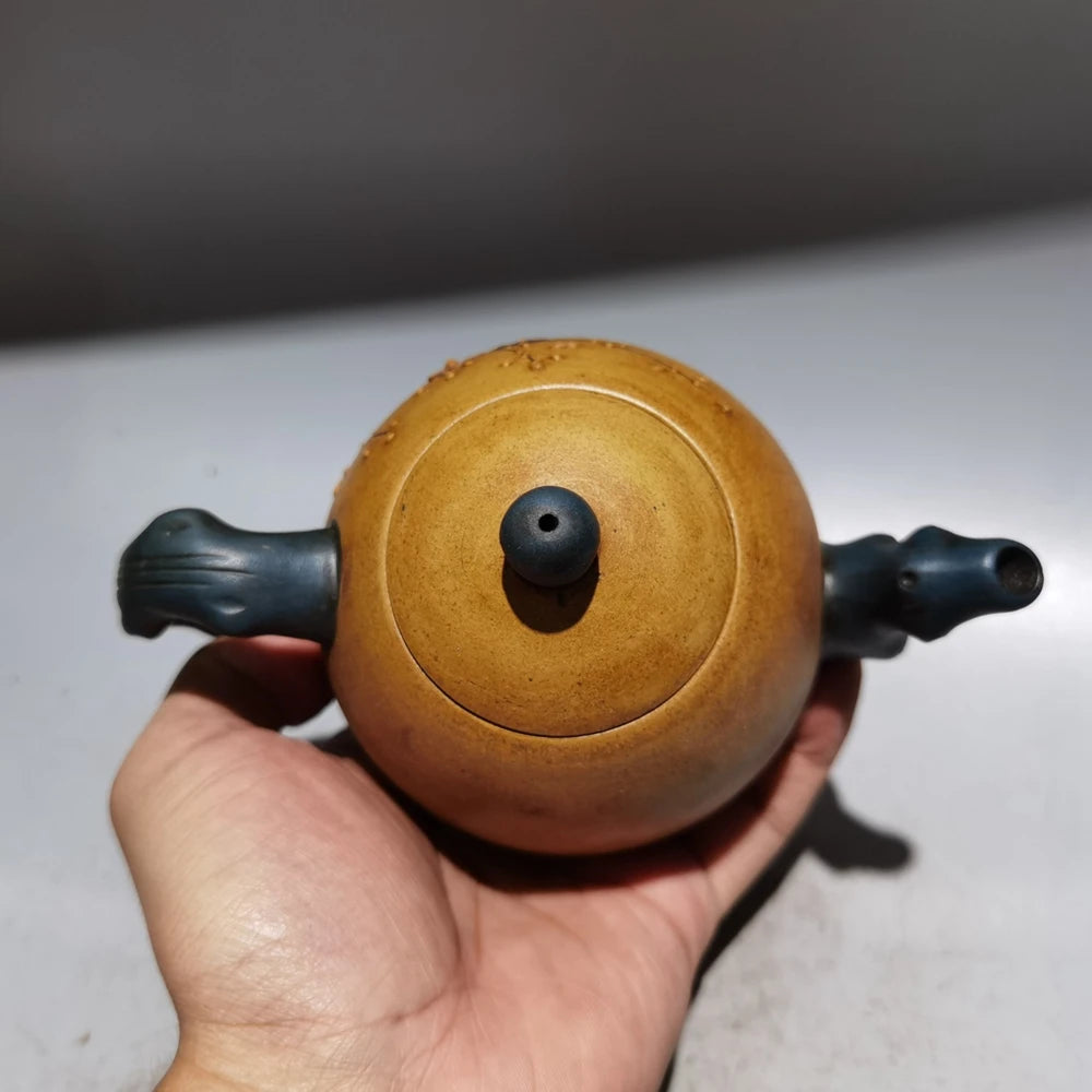Chinese Yixing Zisha Clay Teapot  Plum Blossom Pot Zhou Guizhen 280ml