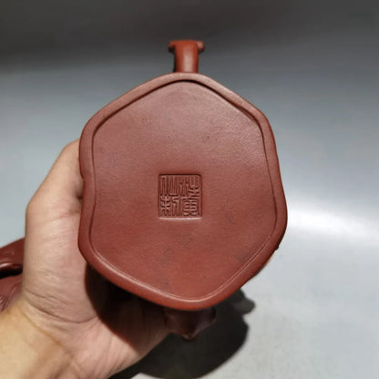 Chinese Yixing Zisha Clay Teapot  Plum Blossom Tree Stake Pot Wang Yinxian 300ml