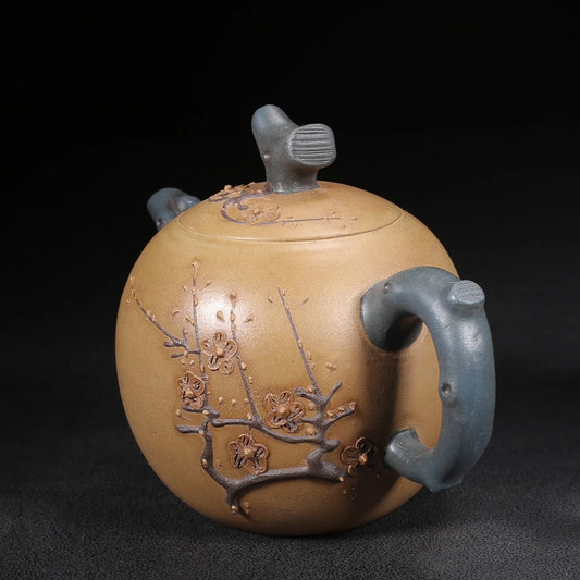 Chinese Yixing Zisha Clay Teapot  Plum Fragrance Pot  Zhou Guizhen 260ml