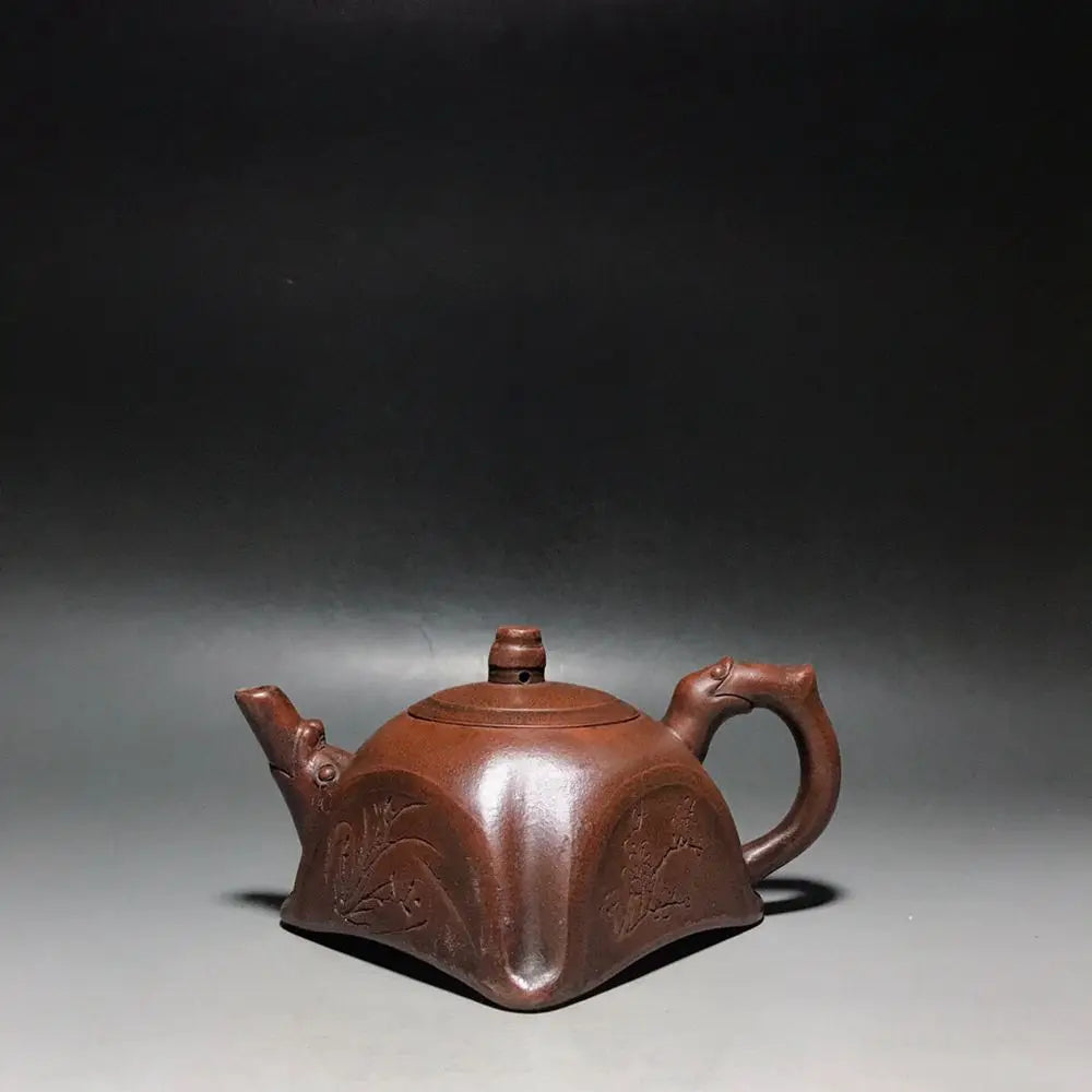 Chinese Yixing Zisha Clay Teapot  Plum Orchid Bamboo ju Pot Wang Nanlin 200ml