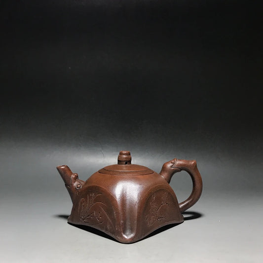 Chinese Yixing Zisha Clay Teapot  Plum Orchid Bamboo ju Pot  Wang Nanlin 200ml