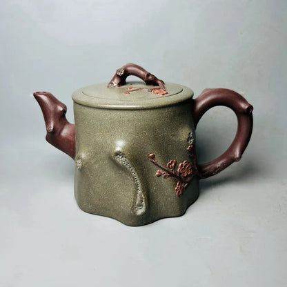 Chinese Yixing Zisha Clay Teapot  Plum Stake Pot Feng Xiaowei 360ml