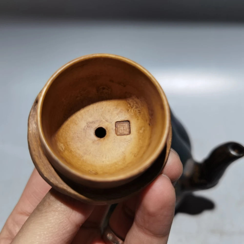 Chinese Yixing Zisha Clay Teapot  Pumpkin Pot Jiang Rong 300ml