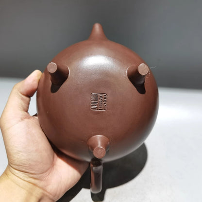 Chinese Yixing Zisha Clay Teapot  Purple Rhyme Pot Gu Jingzhou 300ml