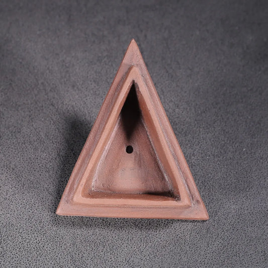 Chinese Yixing Zisha Clay Teapot Red Mud Triangle Kettle Pot Shi Dabin 200ml