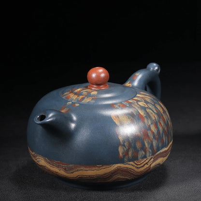 Chinese Yixing Zisha Clay Teapot  Rising Sun arise from the east Pot Ji Yishun 460ml