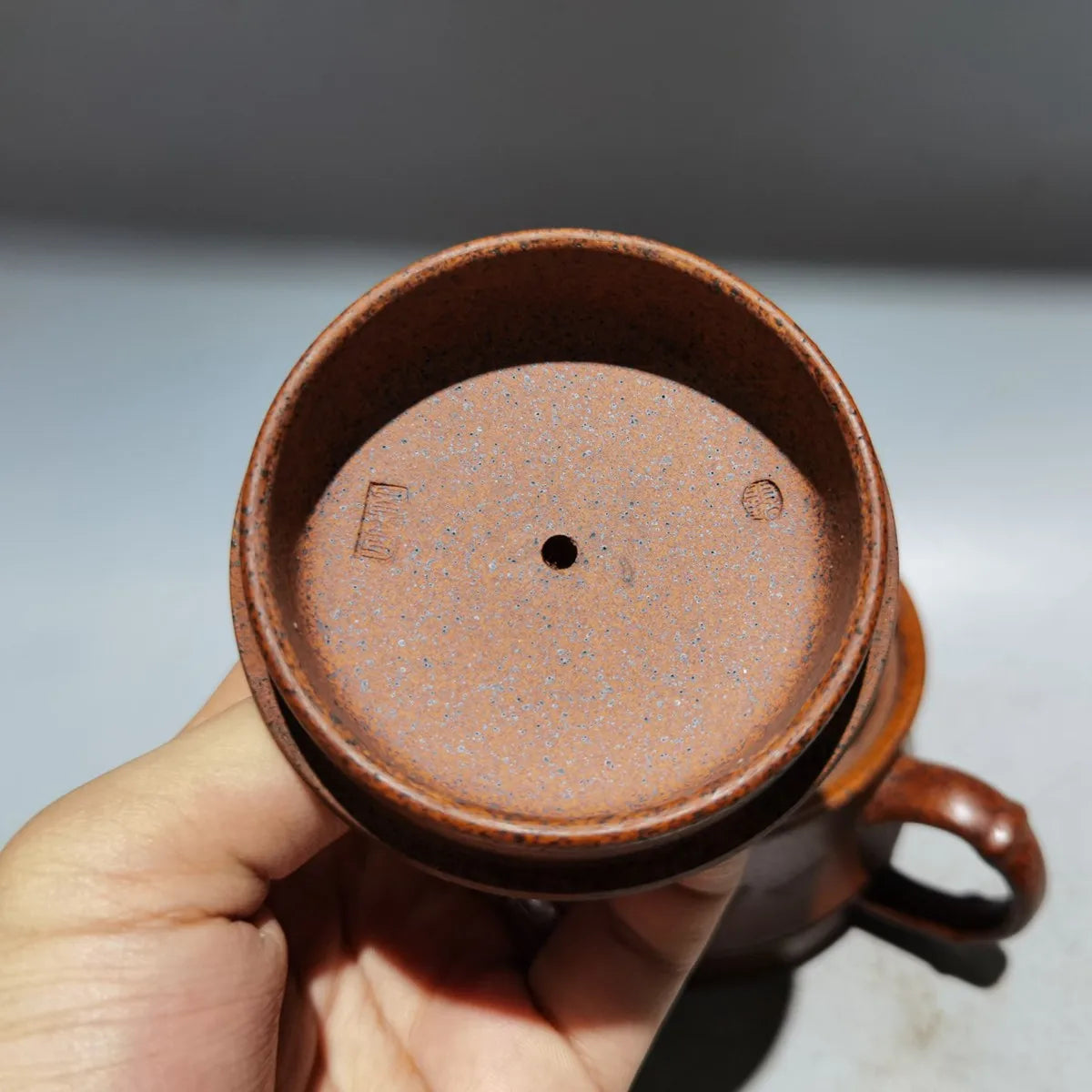 Chinese Yixing Zisha Clay Teapot  Round Drum Pot Gu Jingzhou 220ml