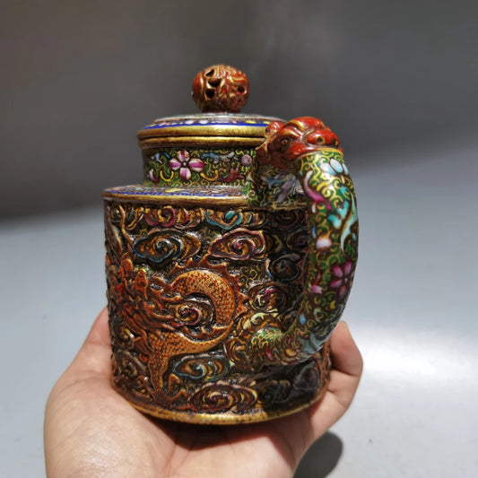 Chinese Yixing Zisha Clay Teapot  Round bead Pot Gu Jingzhou 380ml