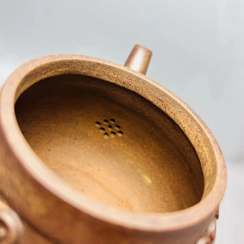 Chinese Yixing Zisha Clay Teapot  Ruyi engraved Pot  Wuling Artists 550ml