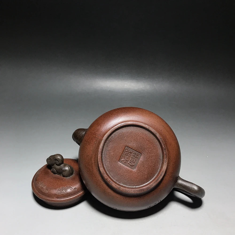 Chinese Yixing Zisha Clay Teapot  Sanyang Kaitai Pot  Shi Dabin 400ml