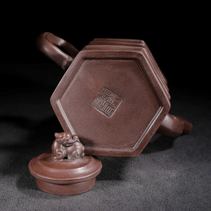 Chinese Yixing Zisha Clay Teapot  Senior Monk Hat Pot Gu Jingzhou 500ml