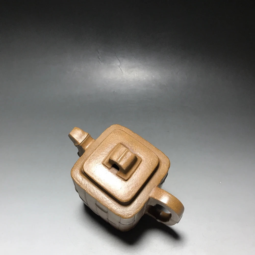 Chinese Yixing Zisha Clay Teapot  Sifang Bamboo Rhyme Pot  Chen Mingyuan 300ml