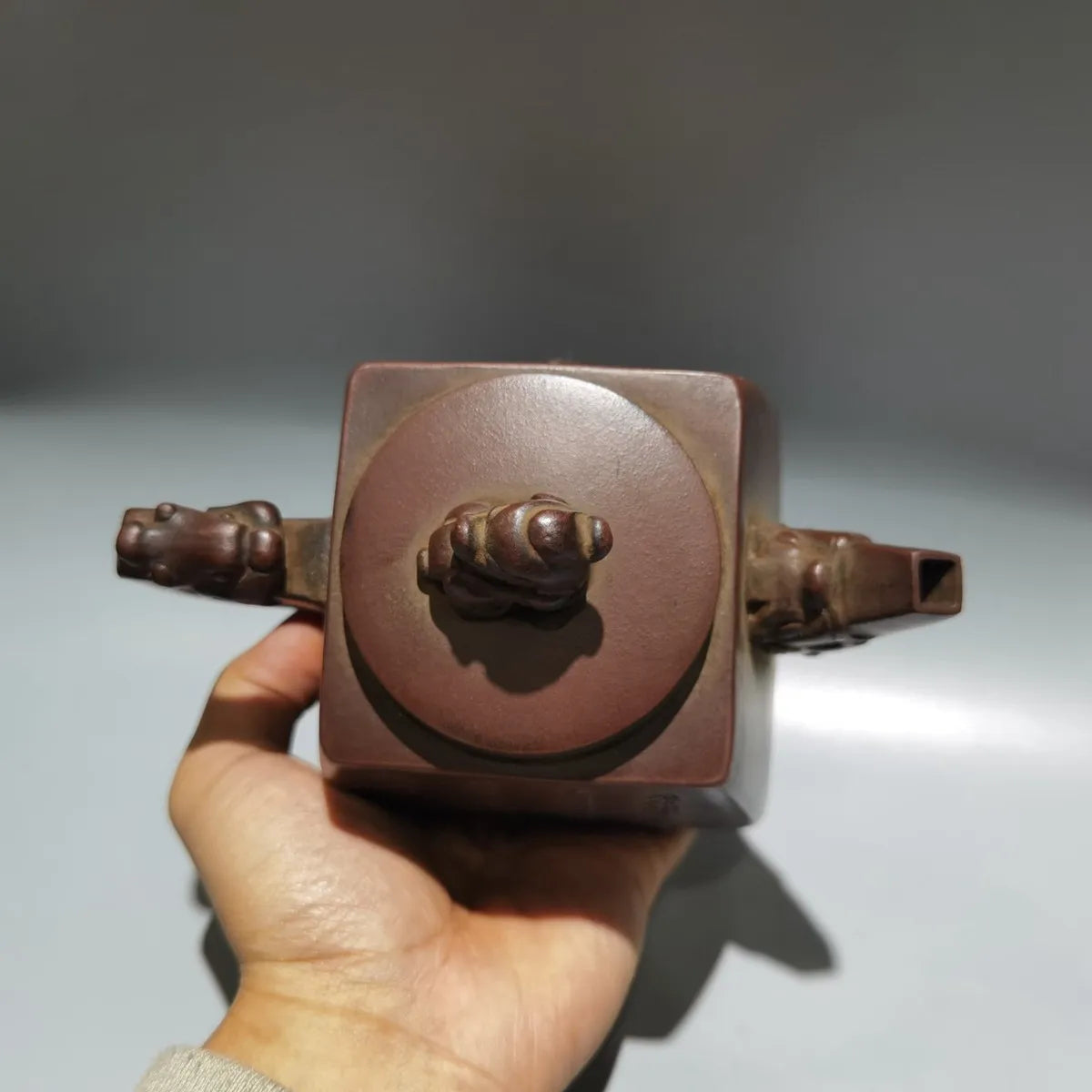 Chinese Yixing Zisha Clay Teapot  Sifang Dragon Pot Shen Junyong 420ml