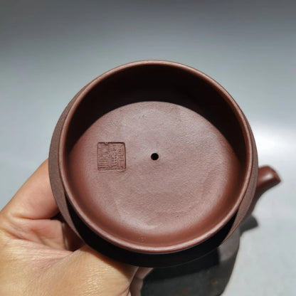 Chinese Yixing Zisha Clay Teapot  Sifang Mud Painting Pot Gu Jingzhou 400ml