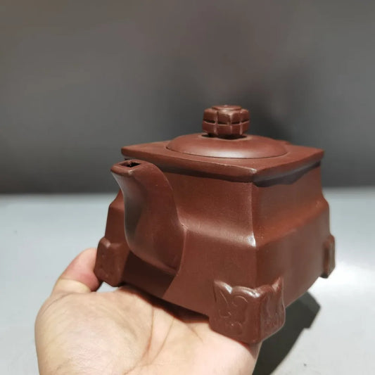 Chinese Yixing Zisha Clay Teapot  Sifang Qingying Pot Xu Hantang 380m