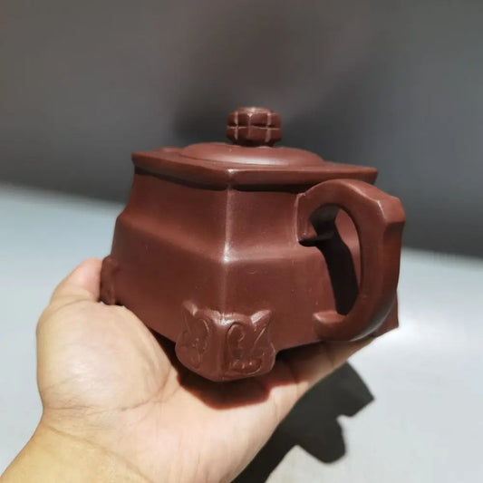 Chinese Yixing Zisha Clay Teapot  Sifang Qingying Pot Xu Hantang 400ml