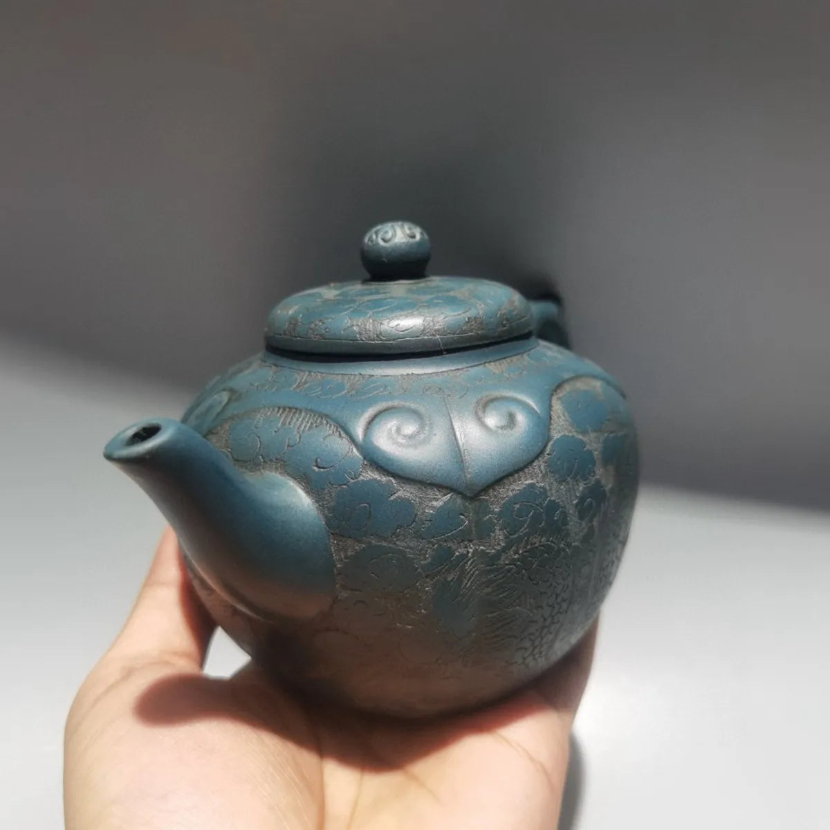Chinese Yixing Zisha Clay Teapot  Sifang Ruyi Pot Gu Jingzhou 380ml