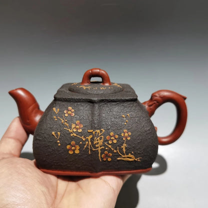 Chinese Yixing Zisha Clay Teapot  Sifang Zen Pot Gu Jingzhou 320ml