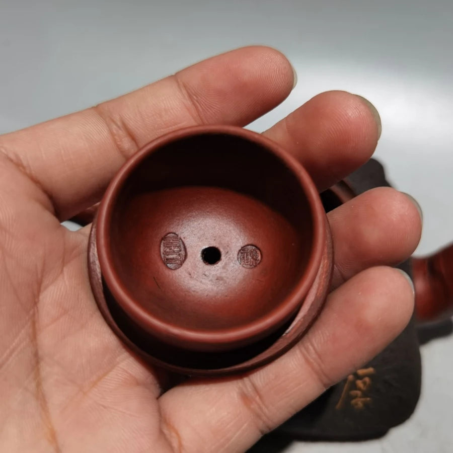 Chinese Yixing Zisha Clay Teapot  Sifang Zen Pot Gu Jingzhou 320ml