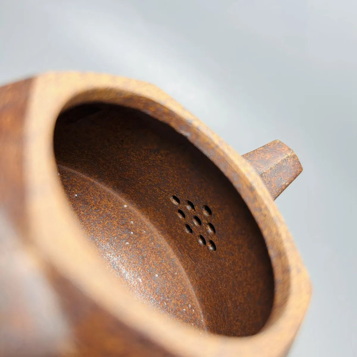 Chinese Yixing Zisha Clay Teapot  Six Way Overlord Stone Ladle Pot  Wang Long 400ml