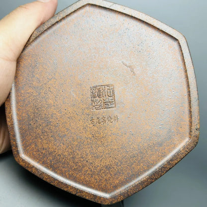 Chinese Yixing Zisha Clay Teapot  Six Way Overlord Stone Ladle Pot  Wang Long 400ml
