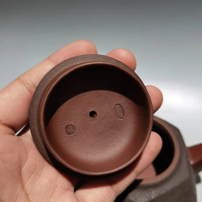 Chinese Yixing Zisha Clay Teapot  Six sided Ximei Pot Gu Jingzhou 340ml