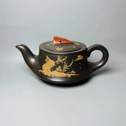 Chinese Yixing Zisha Clay Teapot  Smooth sailing Pot  Gu Jingzhou 350ml