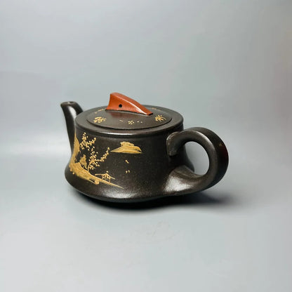 Chinese Yixing Zisha Clay Teapot  Smooth sailing Pot  Gu Jingzhou 350ml