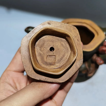 Chinese Yixing Zisha Clay Teapot  Spirit Monkey Tree Stake Pot Chen Mingyuan 320ml