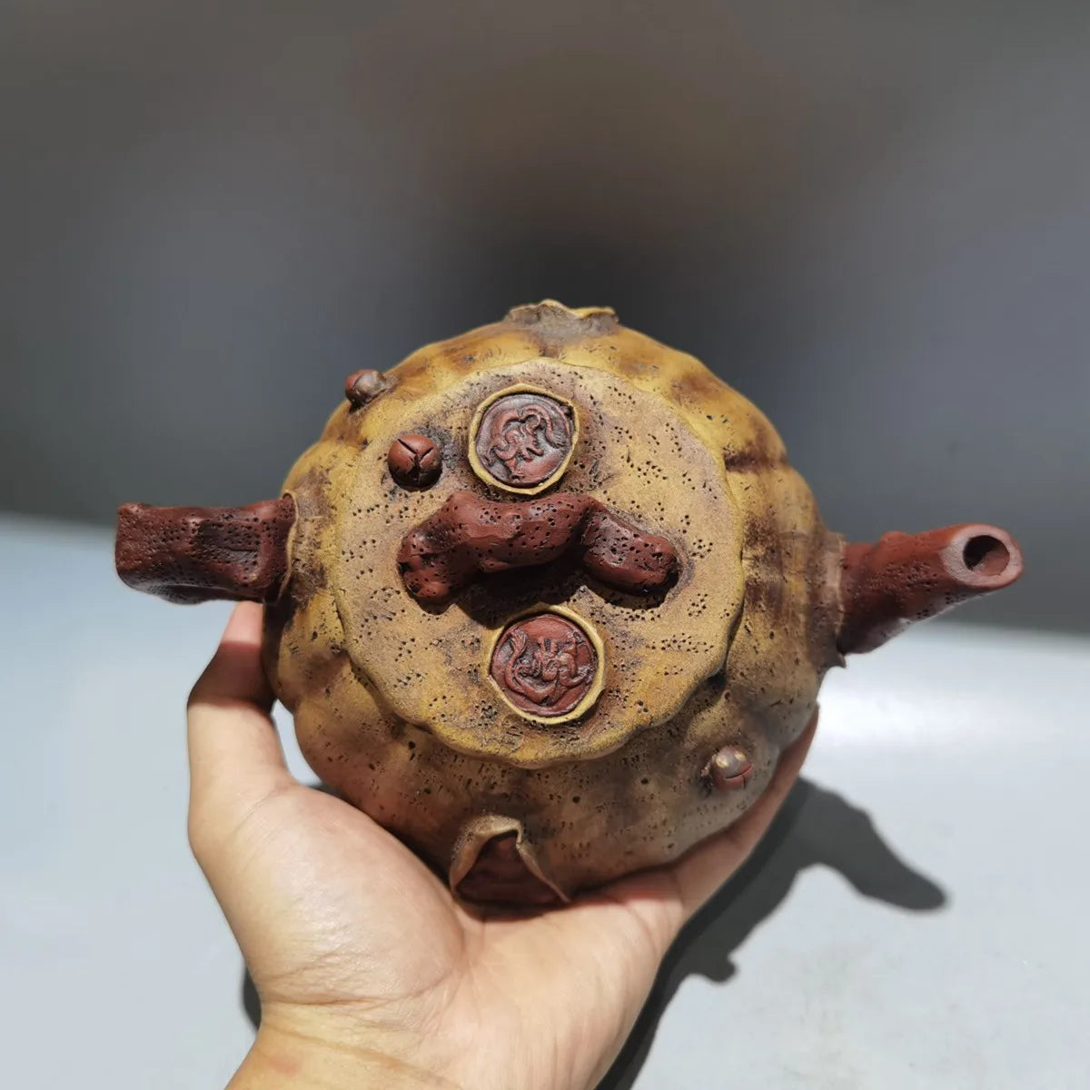 Chinese Yixing Zisha Clay Teapot  Spring offering Stone Ladle Pot Gongchun 420ml