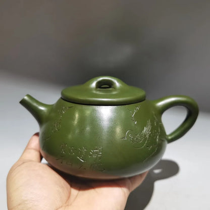 Chinese Yixing Zisha Clay Teapot  Stone Ladle Pot Gu Jingzhou 450ml