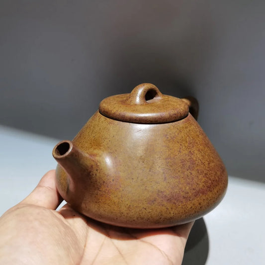 Chinese Yixing Zisha Clay Teapot  Stone Ladle Pot Shi Fusheng 360ml