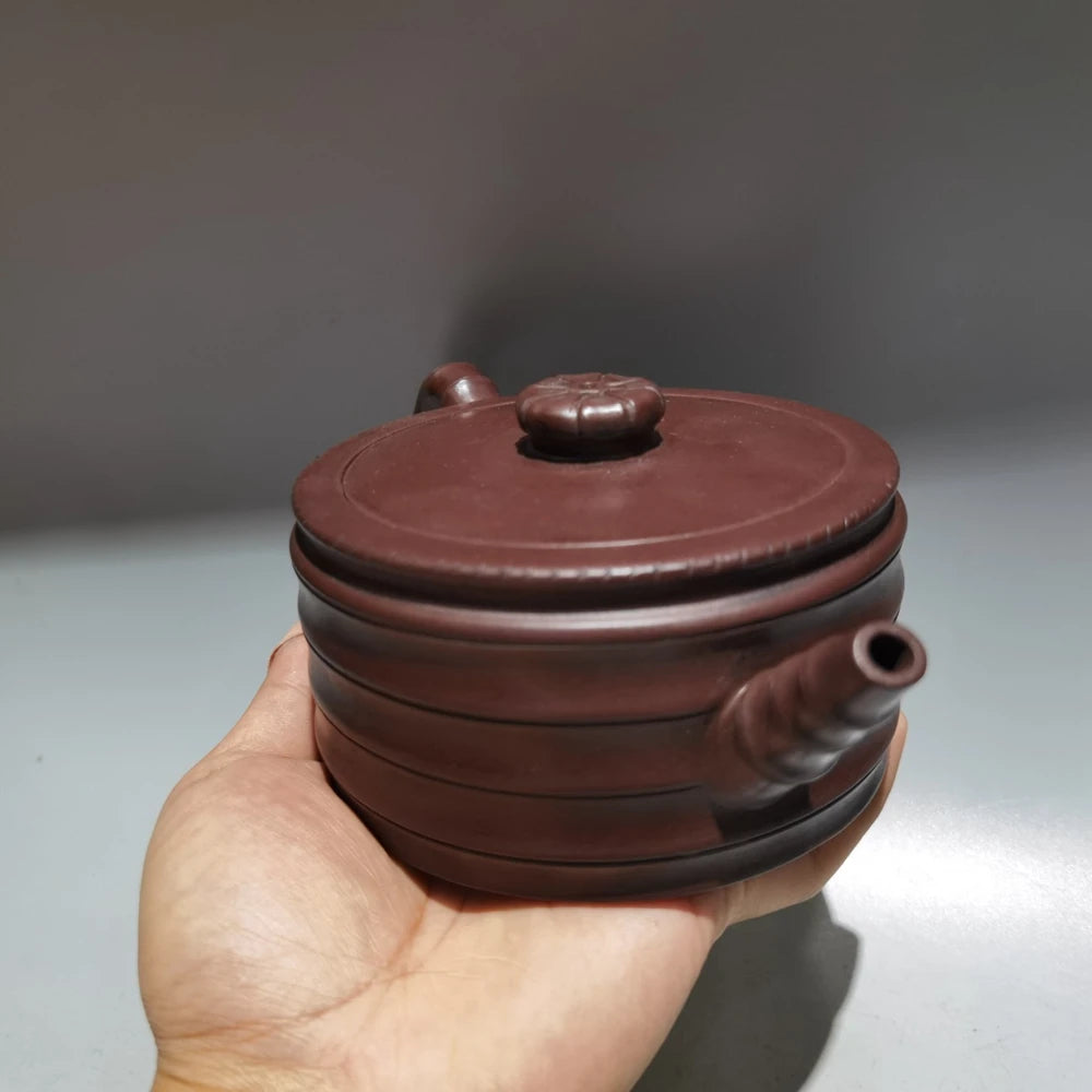 Chinese Yixing Zisha Clay Teapot  Thread Bamboo Pot Meidiao Ding system 420ml