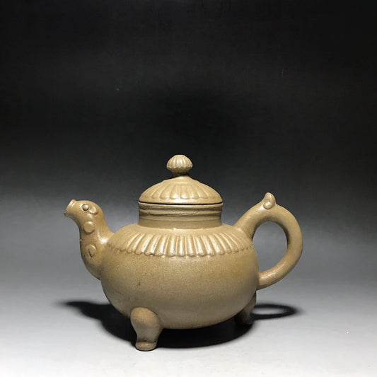 Chinese Yixing Zisha Clay Teapot  Three legged Dragon King Pot  Shi Dabin 450ml