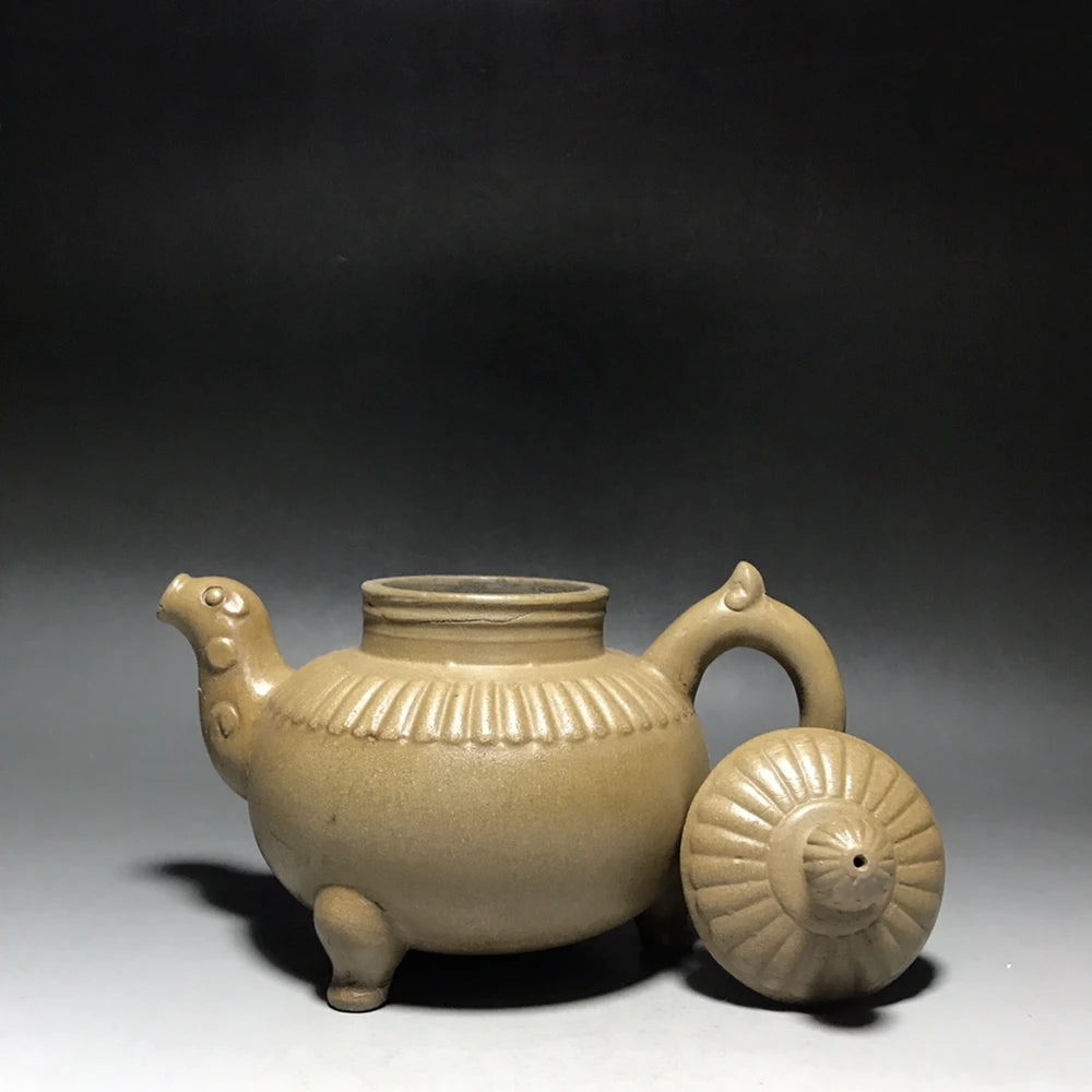 Chinese Yixing Zisha Clay Teapot  Three legged Dragon King Pot  Shi Dabin 450ml