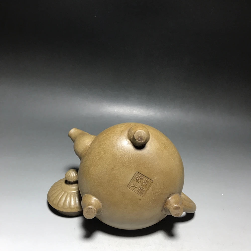 Chinese Yixing Zisha Clay Teapot  Three legged Dragon King Pot  Shi Dabin 450ml