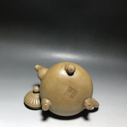 Chinese Yixing Zisha Clay Teapot  Three legged Dragon King Pot  Shi Dabin 450ml