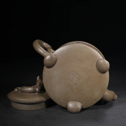 Chinese Yixing Zisha Clay Teapot  Three legged Dragon Pot Xu Hantang 300ml