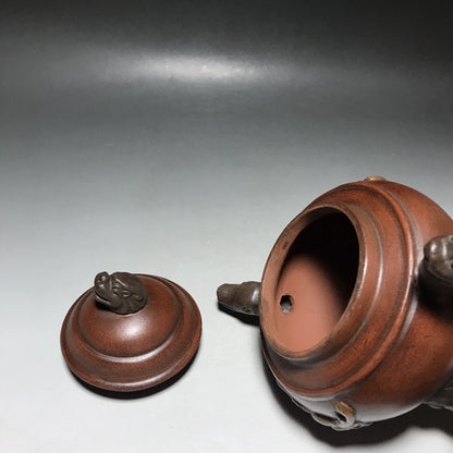 Chinese Yixing Zisha Clay Teapot  Three legged dragon head Pot  Chen Hanwen 450ml