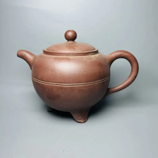 Chinese Yixing Zisha Clay Teapot  Three legged round bead Pot Chen Mingyuan 400ml