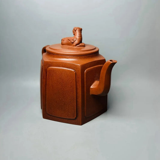 Chinese Yixing Zisha Clay Teapot  Tigers & tigers thrive Pot  Gu Jingzhou 400ml