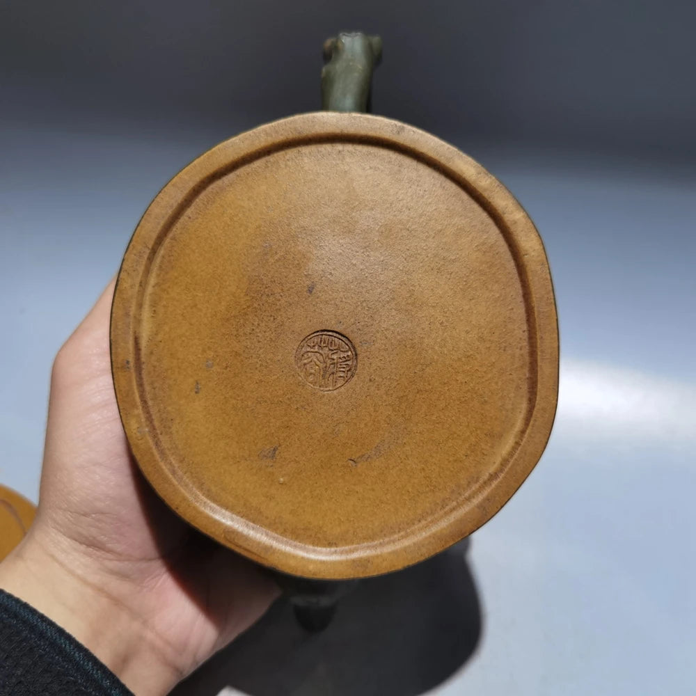 Chinese Yixing Zisha Clay Teapot  Tree Stake Pot Jiang Rong 350ml