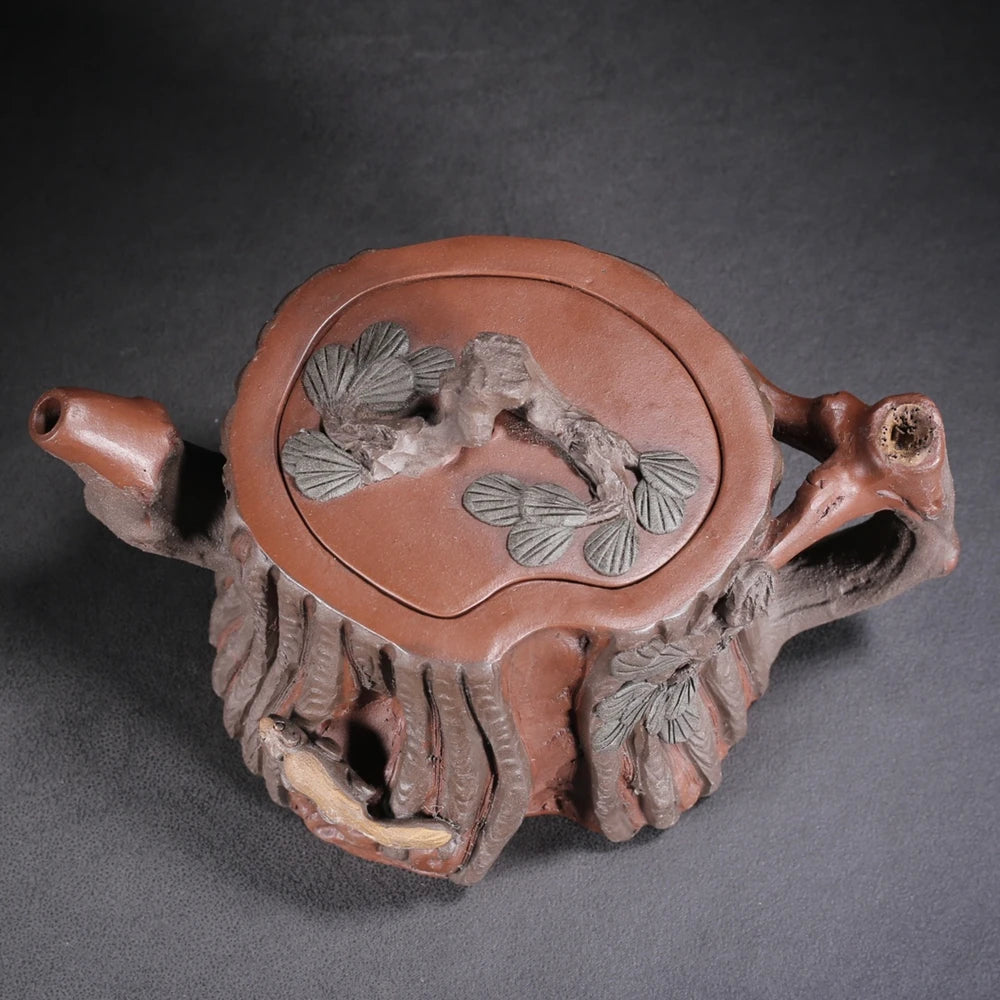 Chinese Yixing Zisha Clay Teapot  Tree stump Pot  Wang Youlan 700ml