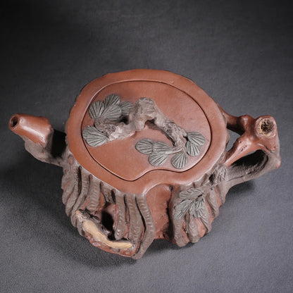 Chinese Yixing Zisha Clay Teapot  Tree stump Pot  Wang Youlan 700ml