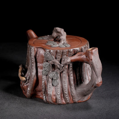 Chinese Yixing Zisha Clay Teapot  Tree stump Pot  Wang Youlan 700ml